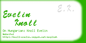 evelin knoll business card